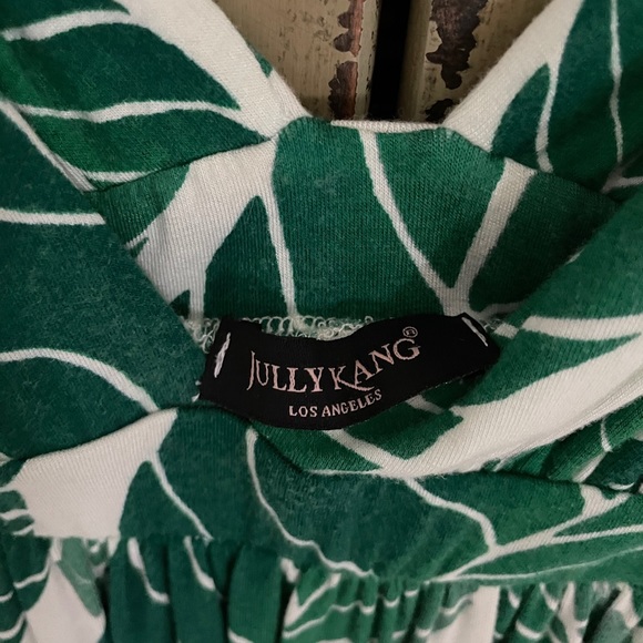 Jully Kang leaf print dress - Picture 4 of 7